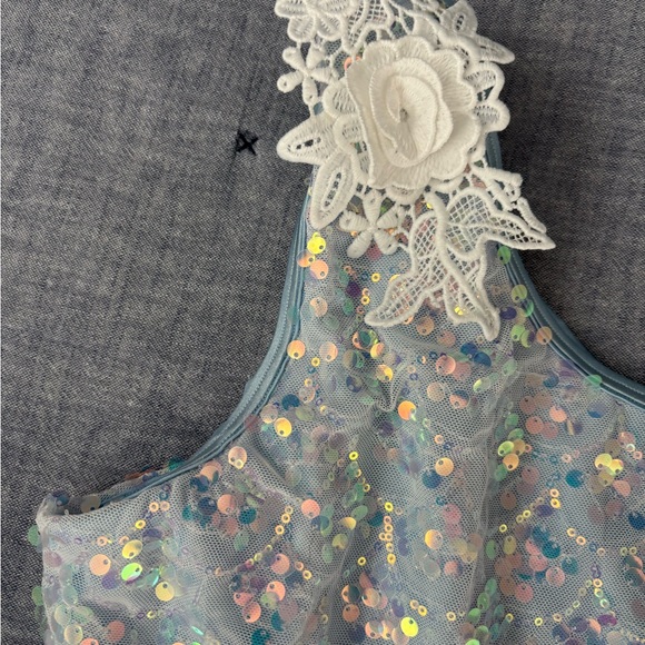 Sparkling Blue Costume Dress-women’s size large - Picture 6 of 15